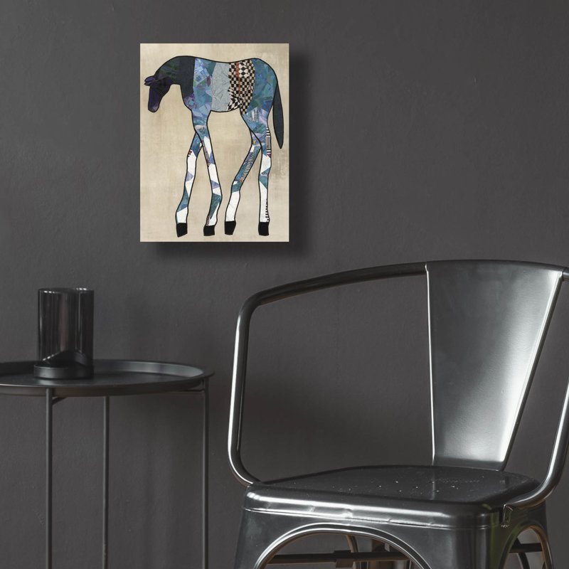  «Horse Parade 1» par Coco Good, art mural en verre acrylique, H 16 po x l 12 po x P 0,13 po