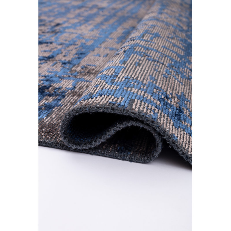 Rapture Gray/Blue Abstract Luxury Area Rug, Rectangle 7'10" x 11'2"
