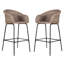Ensemble de 2 tabourets de bar d'extérieur en osier-862285983