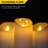 Flickering LED Candles, Lifelike Swinging Flame Battery Powered Realistic Flameless LED Candle - Warm White