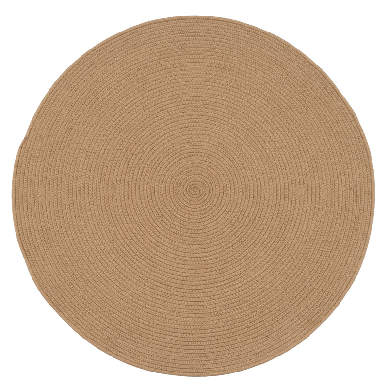 Round Lippa Solid Colour Area Rug, Round  130cm
