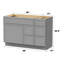 Base de meuble-lavabo simple 48 po seulement-97571431