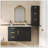Wall Mounted Floating Cabinet, 12Inch Side Cabinet With Drawers, Mutifunctional Cabinet For Bathroom, Living Room (Bathroom Vanity Not Included)-1818632029