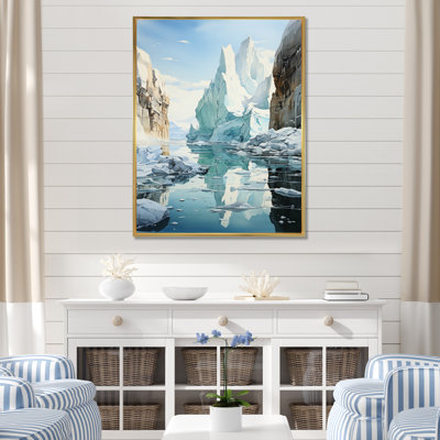 «Teal Iceberg», impression sur toile