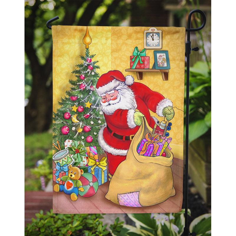 Edela Double Sided Polyester Christmas Garden Flag, 15" H  x 11" W