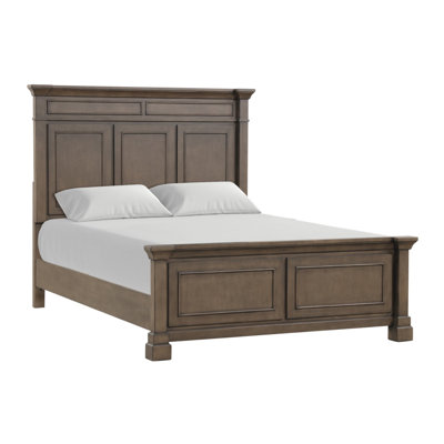E.King Bed, Dark Walnut