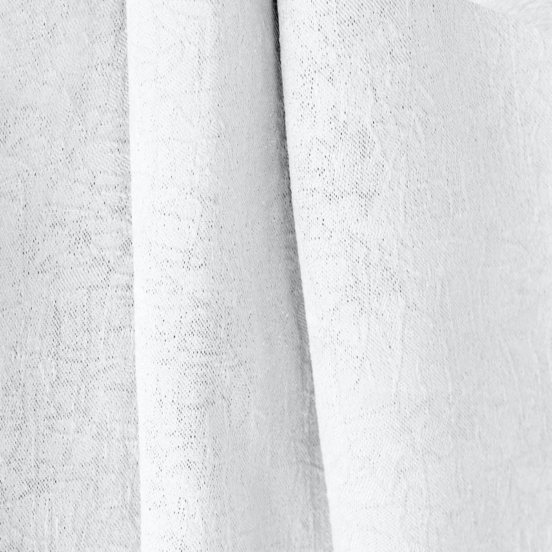 Kinlaw Textured Thermal Polyester Light Filtering Room Darkening Curtain Pair, 42" W x 108" L, Snow White