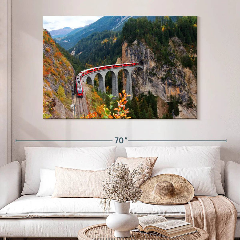 Mehar Landwasser Viaduct Train, 34" H x 51" W