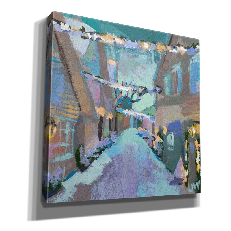 «Holiday Street Lights» par Jenny Westenhofer, H 12 po x l 12 po x P 0,75 po