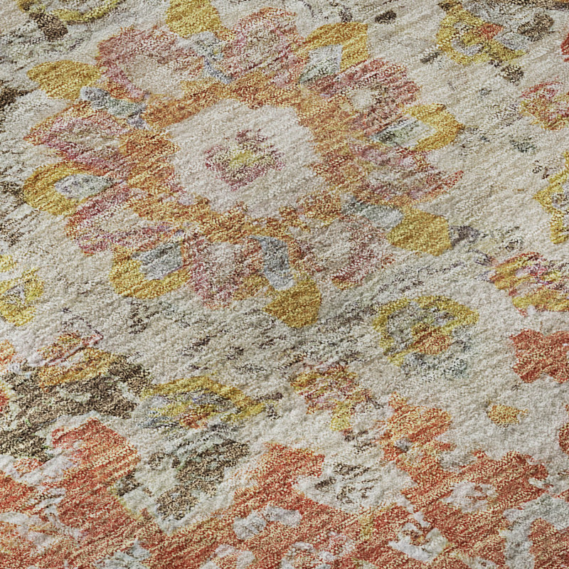Premium Machine Washable Kelton AMF1236 Global Rug, Rectangle 5' x 7'6"
