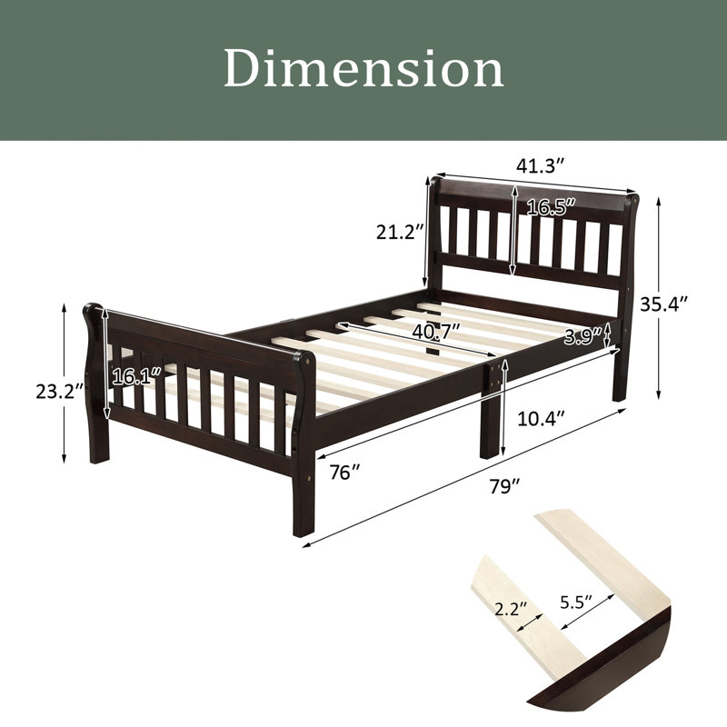 Jeweldean Platform Bed, Espresso