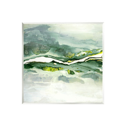 "Fluid Green Abstract", art mural par Ruth Fromstein