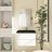 Angela 30-Inch Floating Bathroom Vanity In Grey Oak With Matte Black Quartz Top-97827219