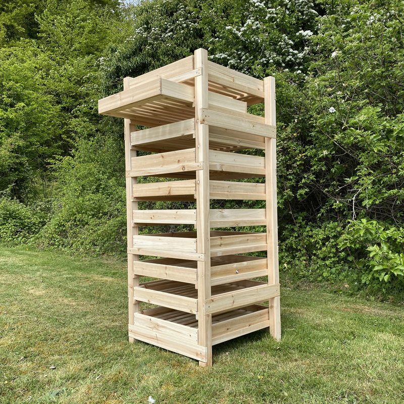 Whisman 60cm W Solid Wood Shelving Unit