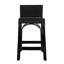 Serienna Blue & White Rattan Low Back Counter Stool-1653777369-1648293597