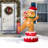 6FT Lighted Inflatable Rotating Gingerbread Man Décor