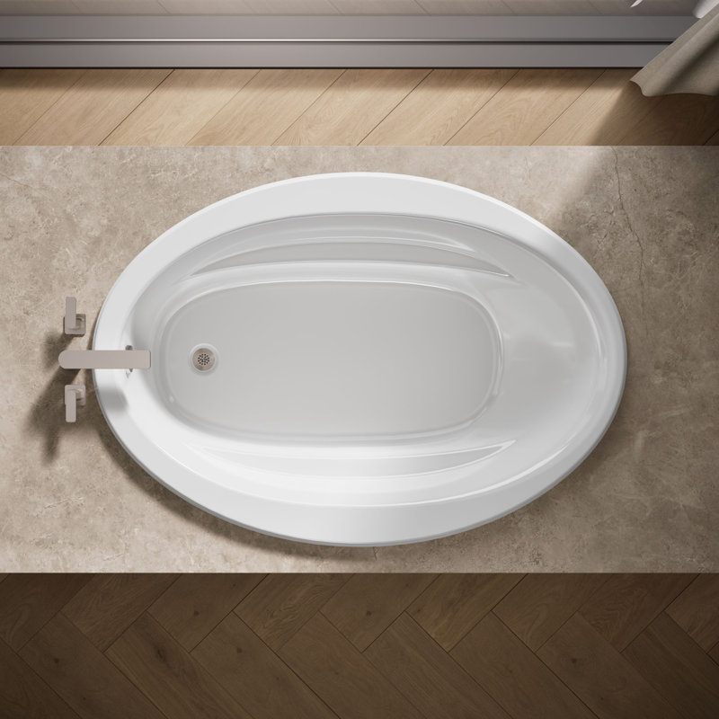 Sunward 60" x 42" Soaking Bathtub, White
