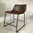 Industrial Counter Height Dining Set, Weathered Wood Table & PU Leather Chairs, Metal Frame-1836415337-1782902825
