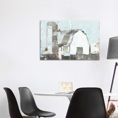 Barn & Silo II by Ethan Harper - Wrapped Canvas Painting
