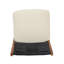 4 pièces Tabouret de bar extérieur noir en bois d'acacia massif et osier tissé Arly-768698172