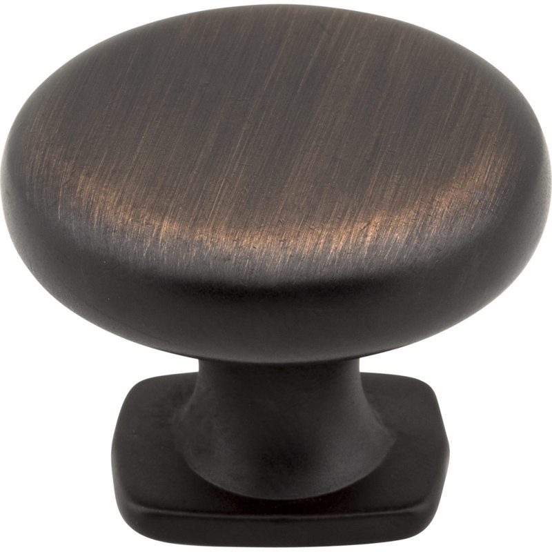 Belcastel I 1 3/8" Diameter Mushroom Knob, Brushed Oil Rubbed Bronze