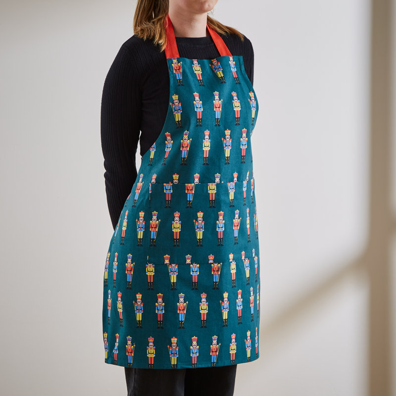 Christmas Nutcracker Cotton Adult Apron