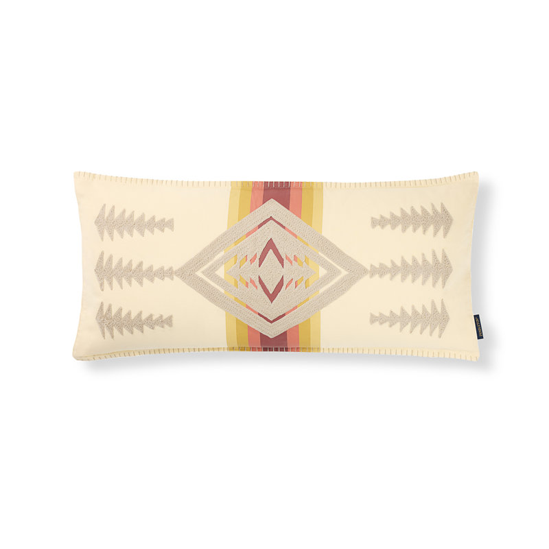 Harding Hug Pillow Ivory 14x30", 14"H x 14"W, Ivory Southwestern