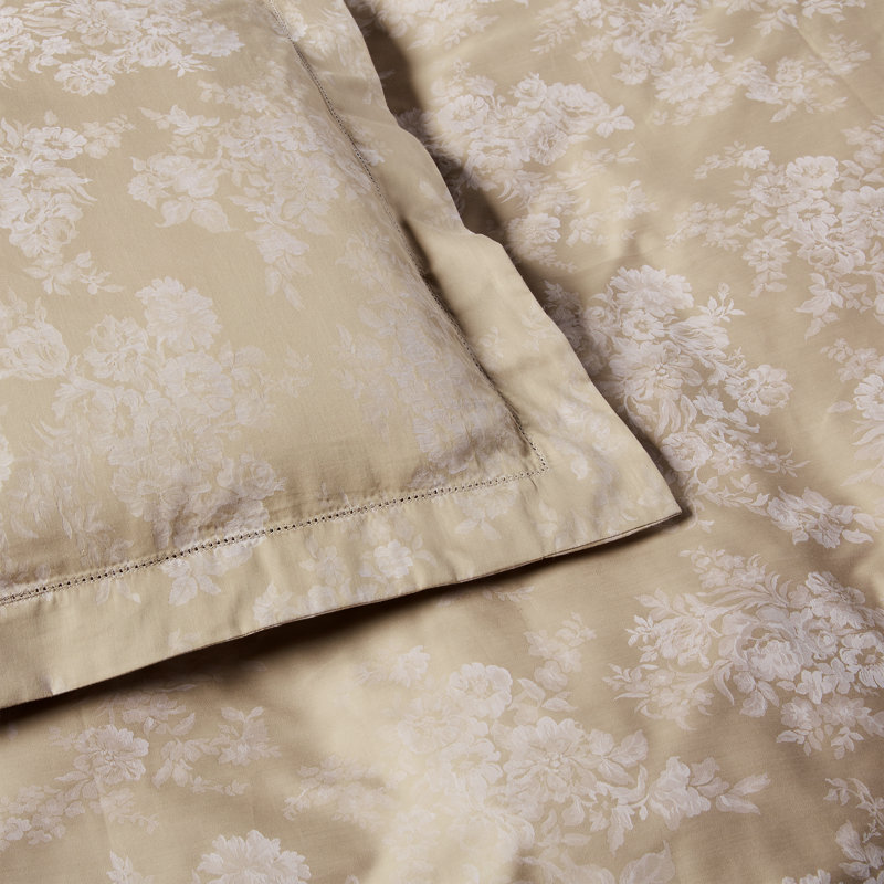 Édredon grand Mya en gris doux, Gris ; argent, L 94 po x l 96 po