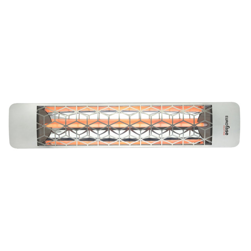 Chauffe-terrasse électrique à élément simple 39 watts Eurofase 2000 Watts, Acier Inoxydable