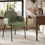 Anston 46cm H Linen Upholstered Metal Armchair-499747925-483708594
