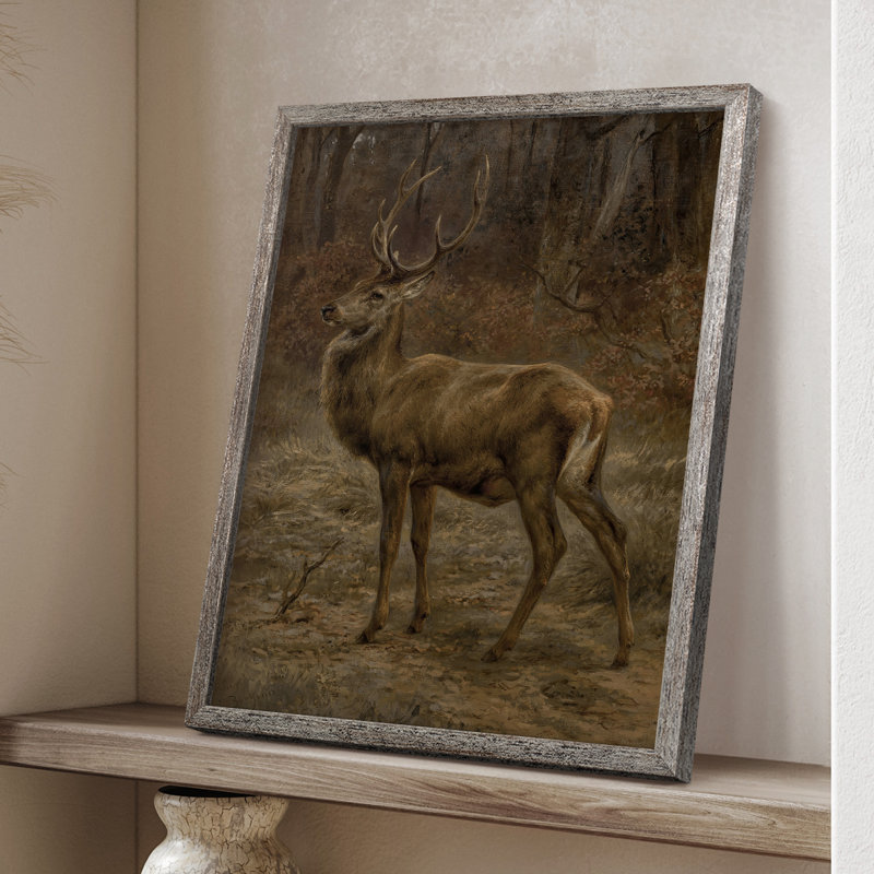 «Vintage Animal Print», reproduction encadrée LVII - bois massif, H 11 po x l 9 po
