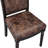 9-piece Modern Dining Table Set consists of a Dining Table and 8 Brown Textured Polyester Fabric Dinner Chairs with High Back - Sand Blasting Black Finish-324702011-324702010-310876437