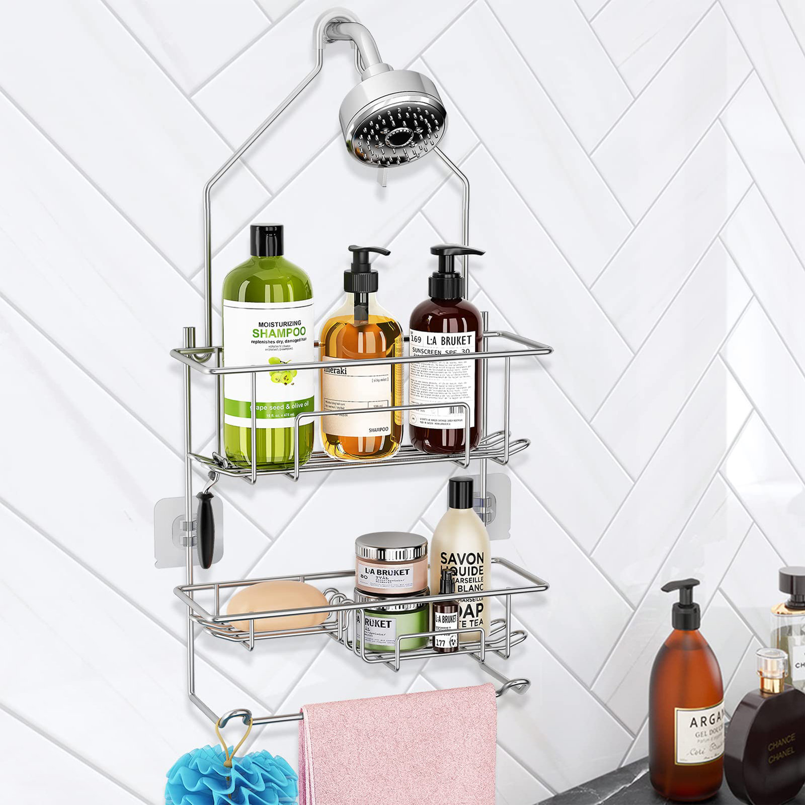 Rebrilliant Hanging Shower Caddy | Wayfair