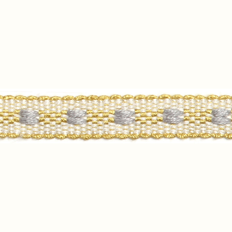 Tissu Chaura Noto Berry, Jaune / Gris