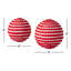 2 Piece Pompom Ball Ornament Set