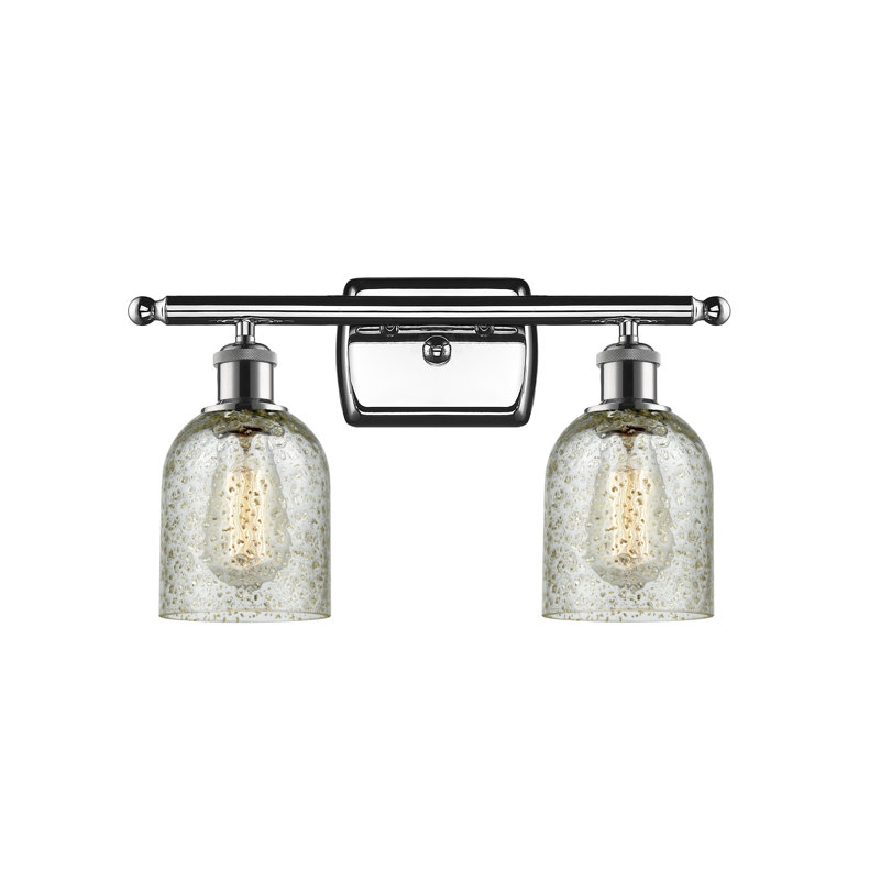 Vella 2 - Light Dimmable Vanity Light, 60 Watt Vintage Incandescent Bulb, Mica, Polished Chrome