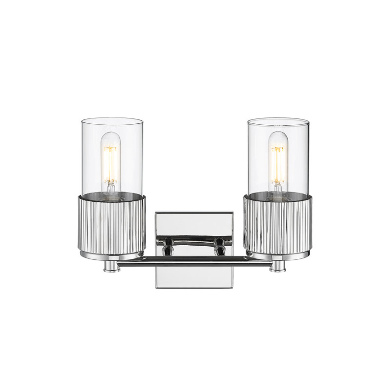 Lurenda 2 - Light Dimmable Vanity Light, Clear, Polished Nickel
