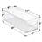 Sorbus 6 Pack Narrow Stackable Clear Storage Bins with Handles