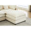 Luxueux et élégant 3 avec chenille amovible en forme de L moderne pour le décor de la chambre à coucher, profondeur de 99 po, largeur de 65 po, hauteur de 32 po, poids de 162,4 lb, hauteur