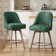 Swivel Upholstered Counter Stool with Solid Wood Frame