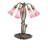 17" High Pink Tiffany Pond Lily 5 Light Accent Lamp-2138241390-2127056518