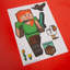 Minecraft wall stickers, stickers, self -adhesive murals, 6 sheets