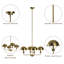 Iron 4-Light Chandelier-1167557443