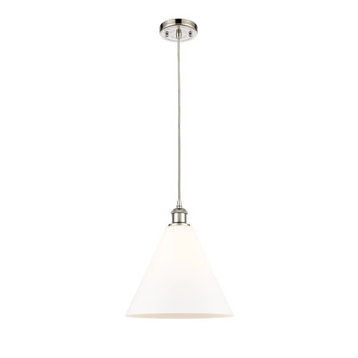 Luminaire suspendu conique à 1 lumière