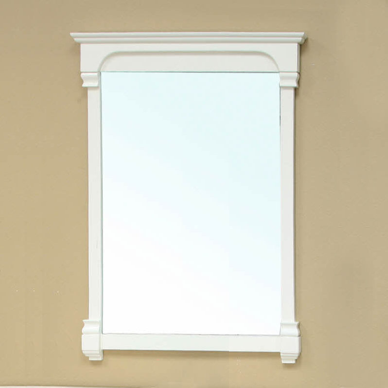 Olivia Rectangle Wall Mirror, Cream White