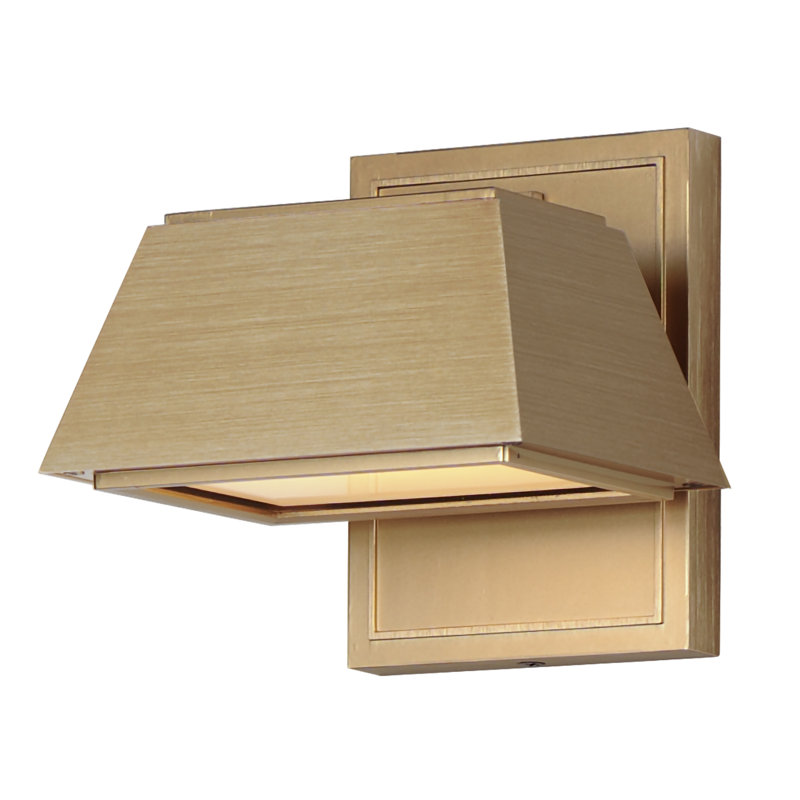 Baleine Aluminum LED Wall Light, Brown