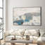 «Snow Hare in Winter Landscape Wildlife Home Decor Extra Large», reproduction d'art encadrée (assemblage requis)-105504154