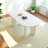 Oval Solid Wood Sintered Stone Dining Table-1104343009