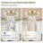 41" Flower Ceiling Fan with Light and Remote Low Profile-1303655635