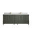 Ensemble de meuble-lavabo double 84 po Huntwood-892065639